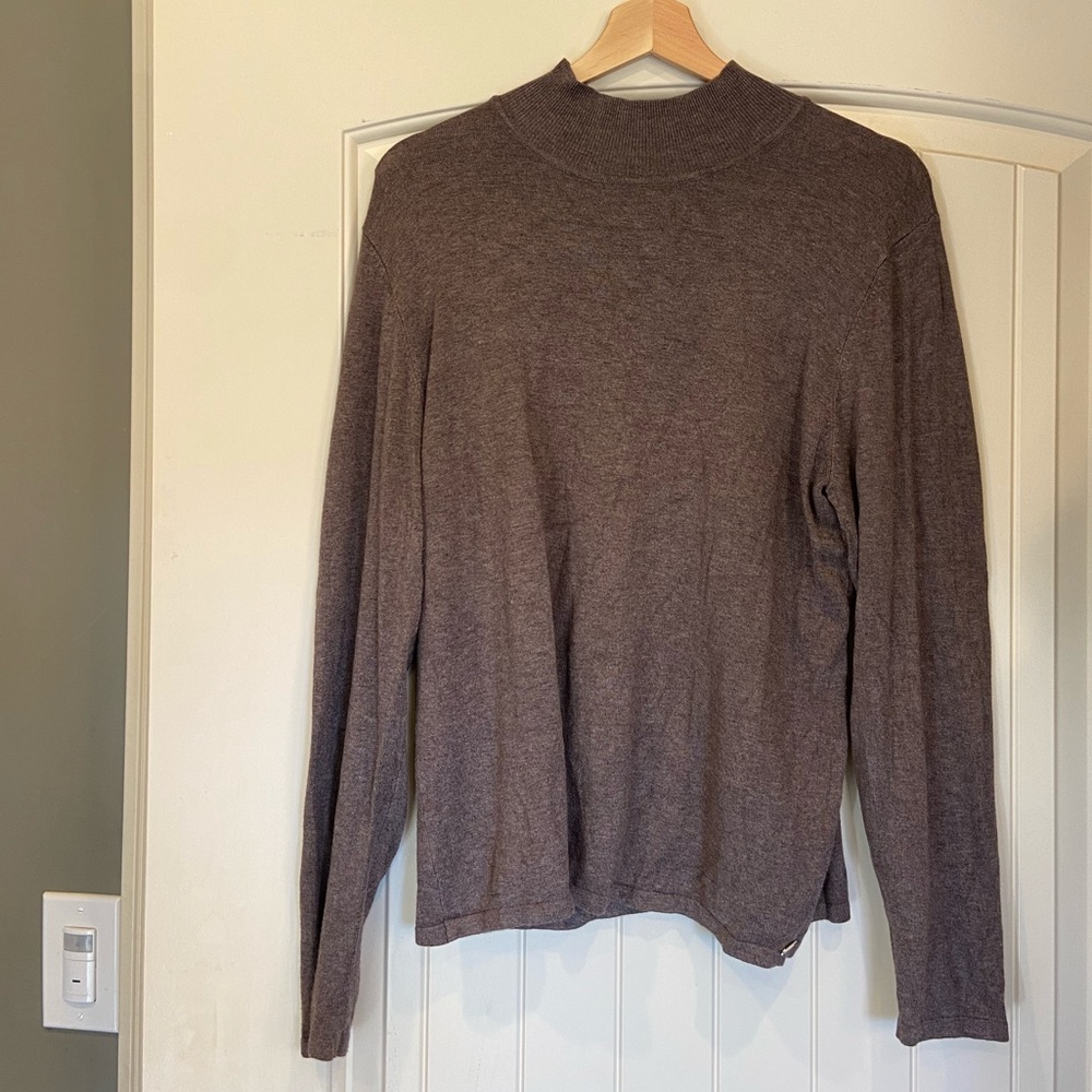 Tahari mock neck sweater